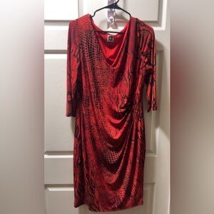 XL Snakeskin Print Dress